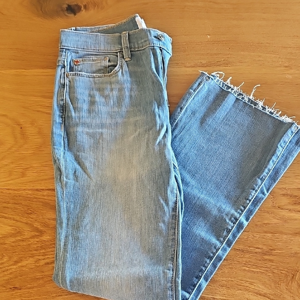 Hudson Jeans Light Blue Ankle & Cropped Denim